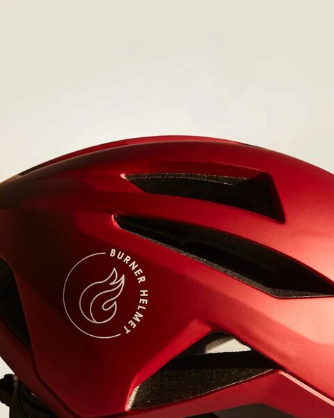 Burner Helmet Fahrradhelm Red Ocean (RECYCLED) | Nylon Fischgrät | Grau | Small 3