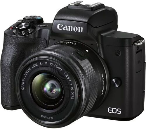 Canon EOS M50 Mark II schwarz   schwarz   EF-M 15-45 mm f 3.5 - 6.3 IS STM - Refurbished