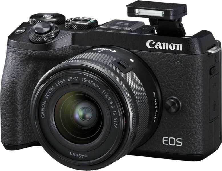Canon EOS M6 Mark II | Črn | EF-M 15-45mm 3.5-6.3 IS STM, image 1 of 3