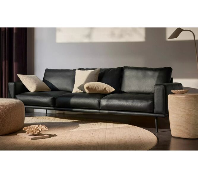 Carlton sofa 3-seater York-leather light brown | brown, image 4 of 4