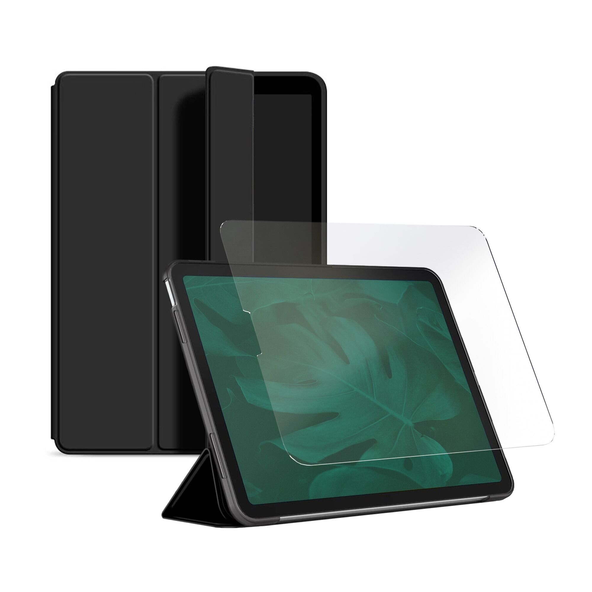 iPad Silicone Cover met Apple potloodhouder en screenprotector | iPad 11.0" | zwart