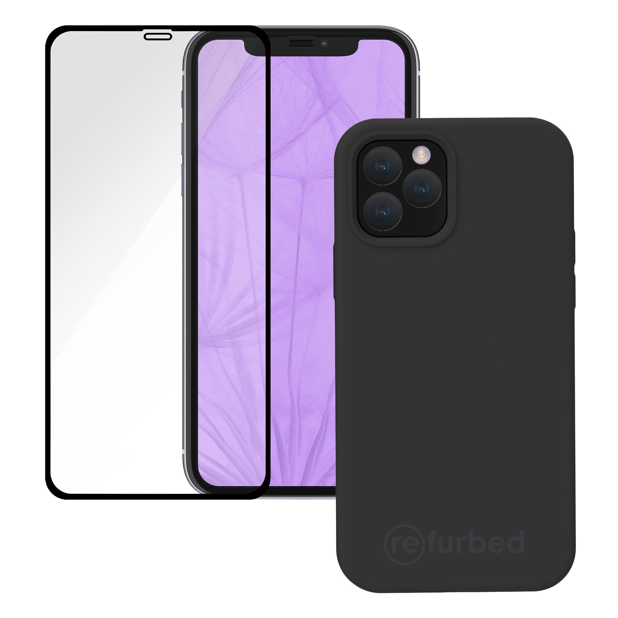 Bundle Handyhülle & Displayschutz iPhone 11 schwarz