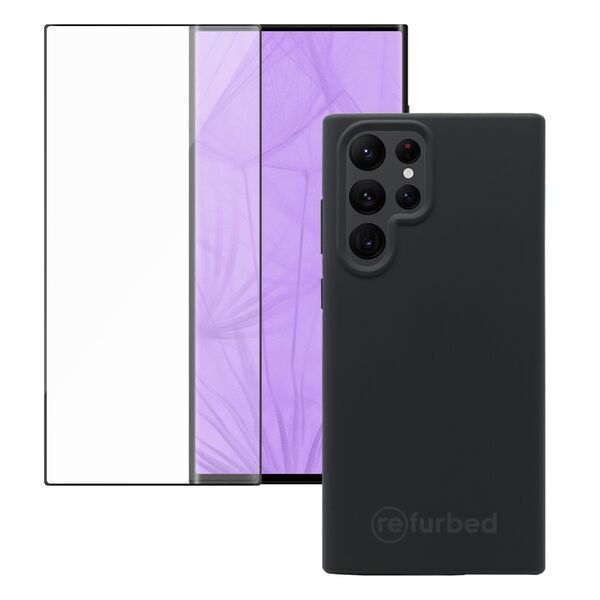 Offre groupée : housse de téléphone et protecteur d'écran | Samsung Galaxy S24 Ultra | noir 1