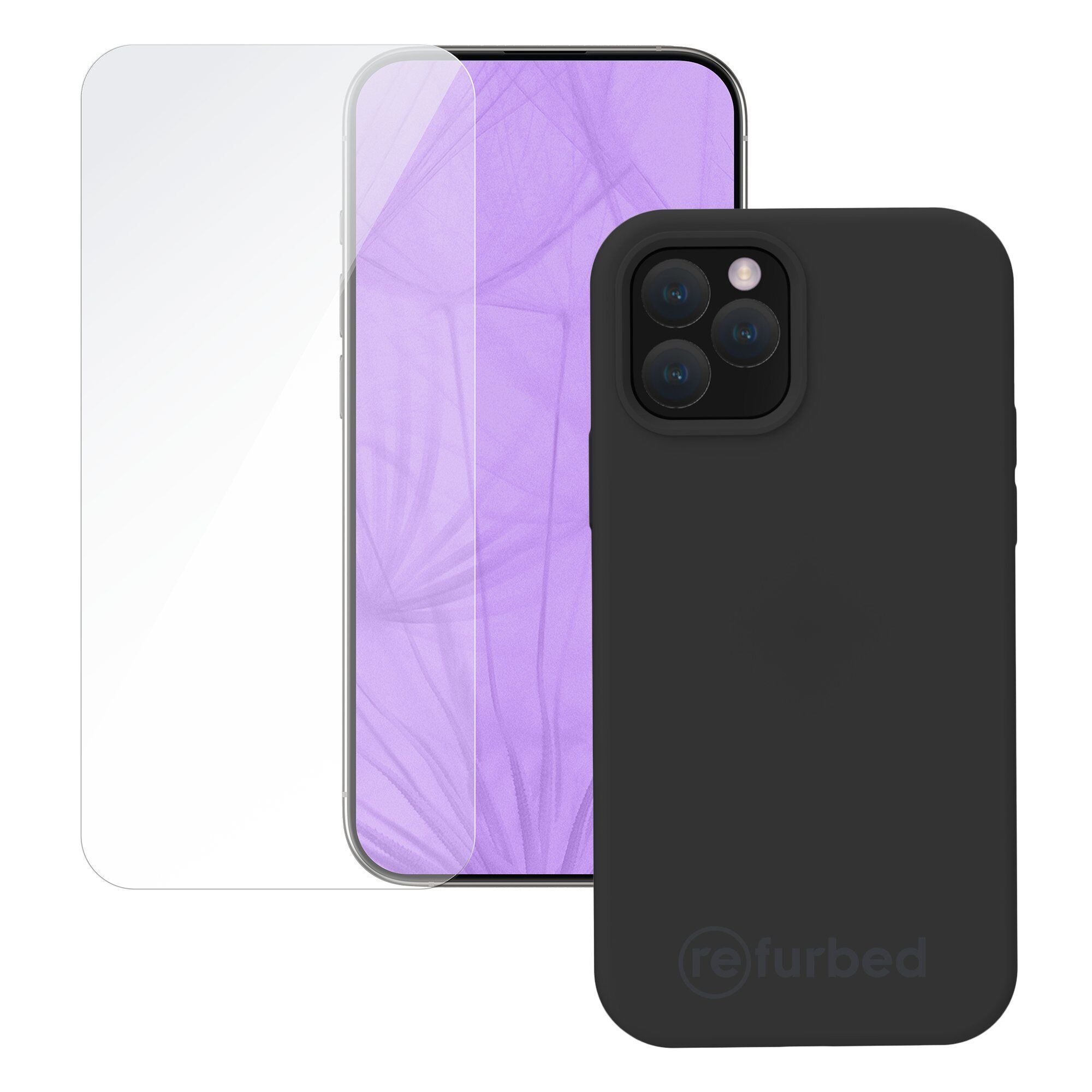 Bundle Handyhülle & Displayschutz iPhone 14 Pro Max schwarz