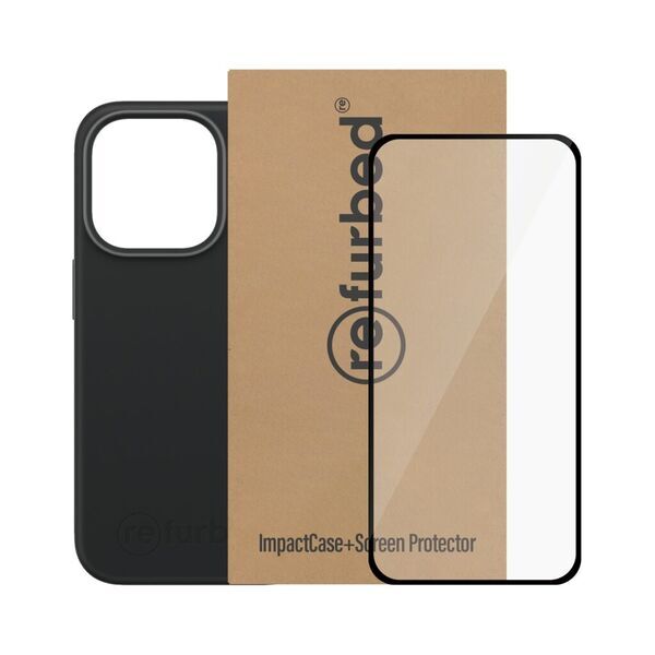Bundle | schwarze Handyhülle & Displayschutz | iPhone 15 Pro 4