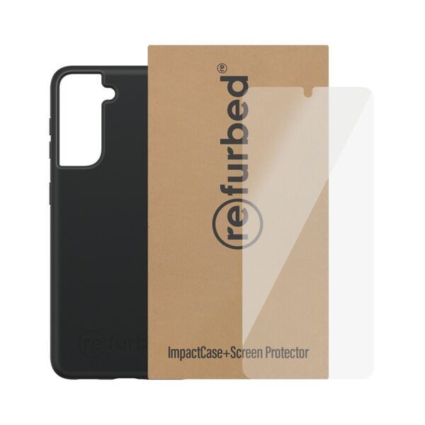 Bundle | black phone case & Tempered Glass Screen Protector | Samsung Galaxy S21 4