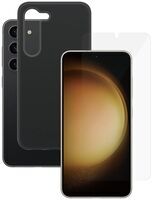 Bundle | schwarze Handyhülle & Displayschutz