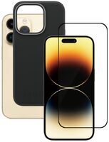 Bundle | black phone case & Tempered Glass Screen Protector
