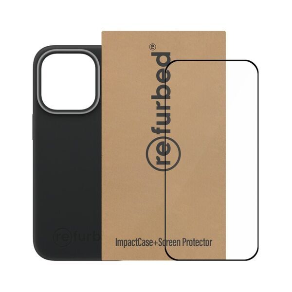 Bundle | black phone case & Tempered Glass Screen Protector | iPhone 14 Pro 4