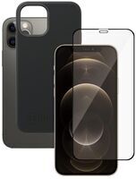Bundle | black phone case & Tempered Glass Screen Protector