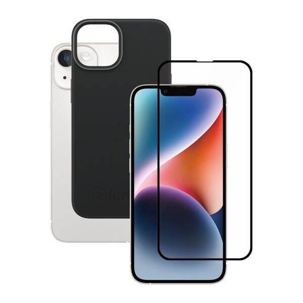 Bundle | black phone case & Tempered Glass Screen Protector | iPhone 12/12 Pro 1