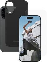 Bundle | schwarze Handyhülle & Displayschutz