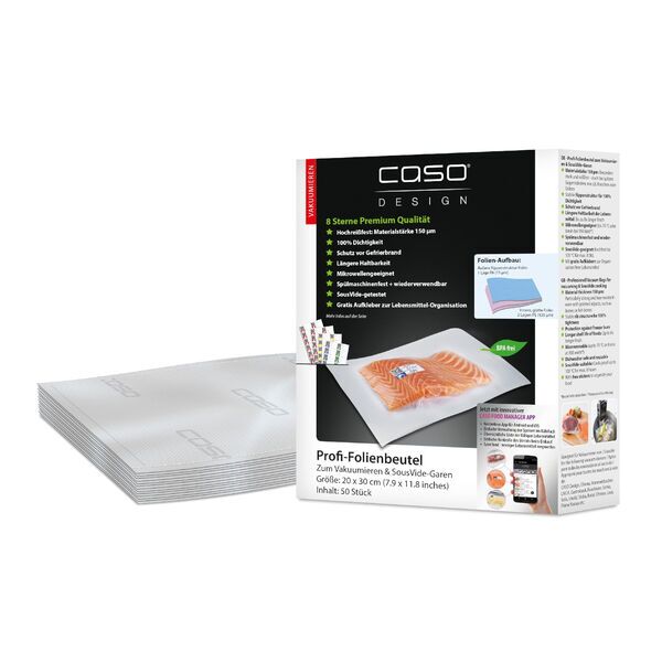 Caso Foliezak 20x30 cm 50 Stuks | transparant | nieuwe 1