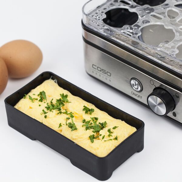 Caso E9 elektrický vařič vajec | stříbrná/černá 4