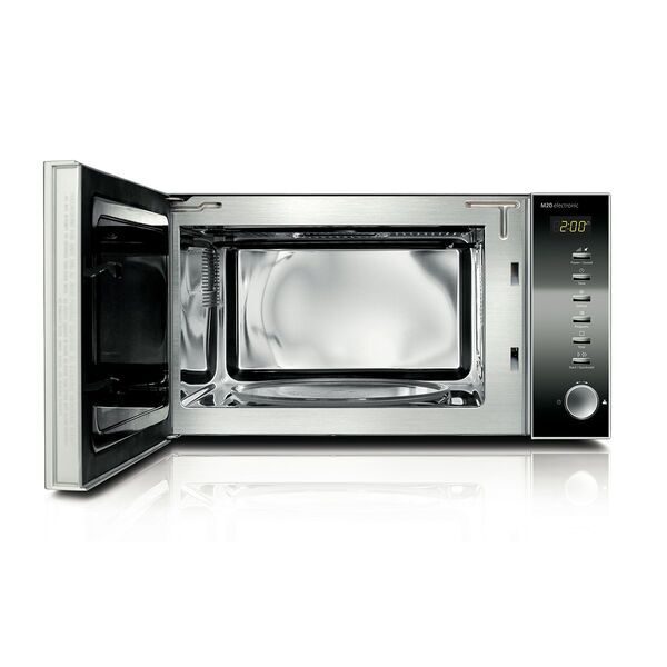 Caso M20 electronic Microwave | black/silver 2