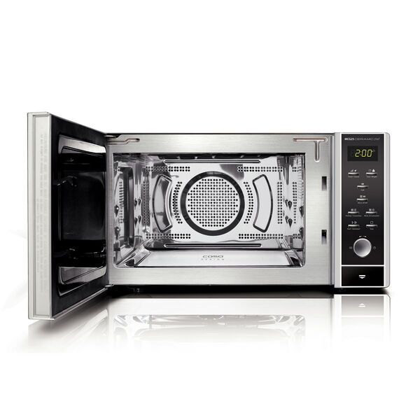 Caso MCG 25 Ceramic Chef Microwave with hot air and grill | silver/black 2