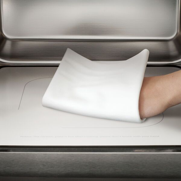 Caso MCG 25 Ceramic Chef Microonde con aria calda e grill | argento/nero 4