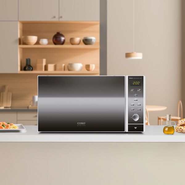 Caso MCG 25 Ceramic Chef Microonde con aria calda e grill | argento/nero 5