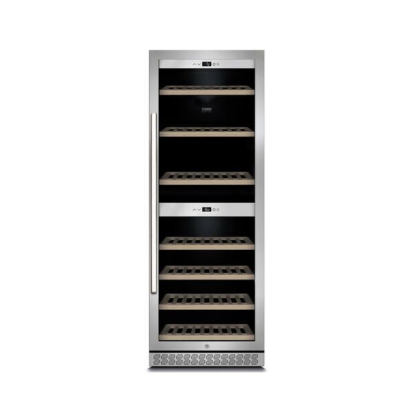 Caso WineChef Pro 126 Wine refrigerator | silver/black