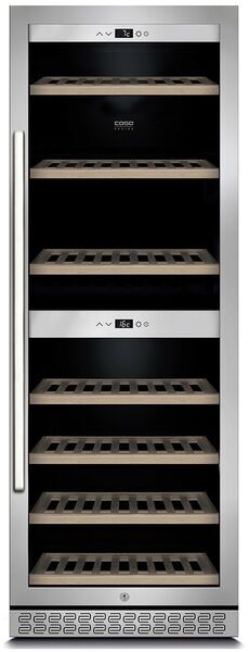 Caso WineChef Pro 126 Wine refrigerator | silver/black