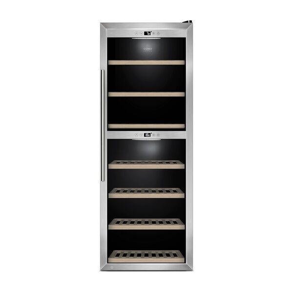 Caso WineComfort 126 Wine refrigerator | silver/black
