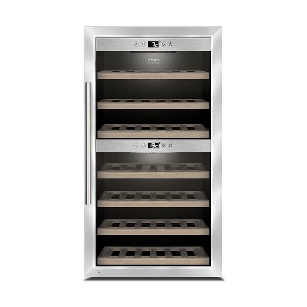 Caso WineComfort 66 Wine refrigerator | silver/black