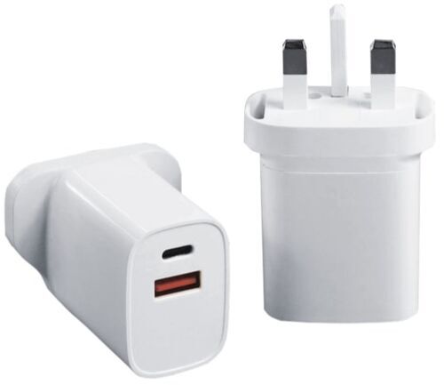 Multiport Fast Charger UK (USB-A + USB-C) | white