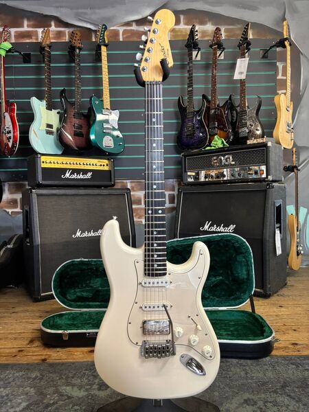 Chandler Custom Made S Style White Electric Guitar | white, image 1 of 5