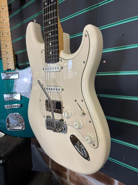 Chandler Custom Made S Style White Electric Guitar | white, image 4 of 5