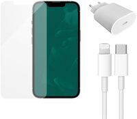 Fast Charger (20W), Cable (Lightning) & Screen Protector