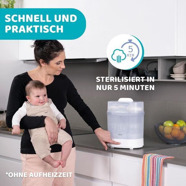 Chicco Dampfsterilisator 3-in-1 | bílá 3