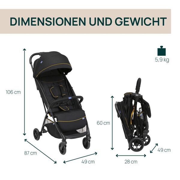 Chicco Glee Kinderwagen | schwarz 1