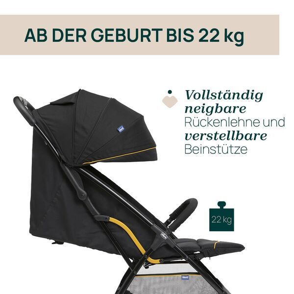 Chicco Glee dječja kolica (2020) | Crna, image 2 of 3
