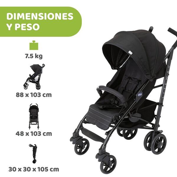 Chicco Jet Black Kinderwagen | Version Englisch | black 3
