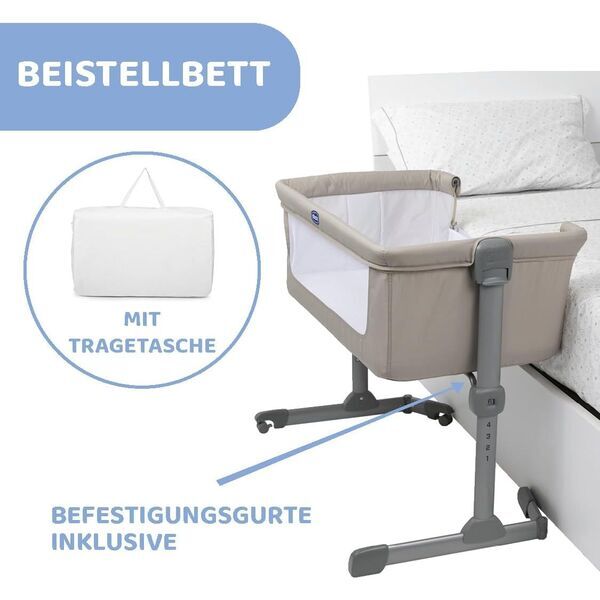 Chicco Next2Me Essential Beistellbett | Version Englisch | Beige 3