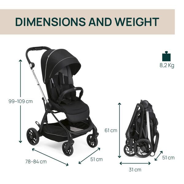 Chicco One4Ever Lounge Kinderwagen | black 2