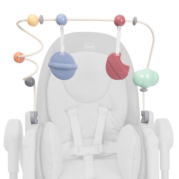 Chicco Polly Armonia Chaise Haute avec Arche de Jeux | multicolore, image 1 of 3