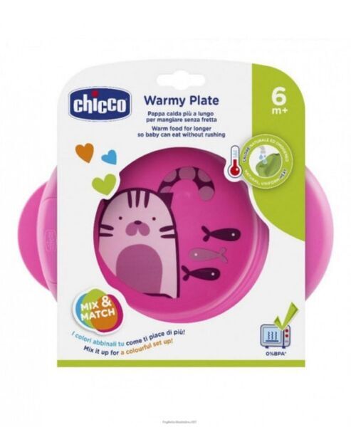 Chicco Warmy Thermo-Kinderteller Set | pink 1