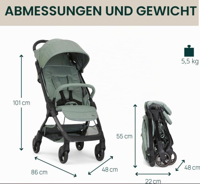 Chicco We 2 stroller | green, image 3 of 3