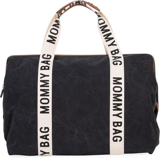 Childhome Mommy Bag Wickeltasche | melns/balts 1