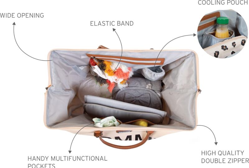Childhome Mommy Bag Pārtinamā soma | balts, image 3 of 3