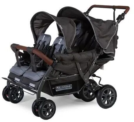 Childhome Quadruple Vierlingskinderwagen - Komfort & Platz fr Vier