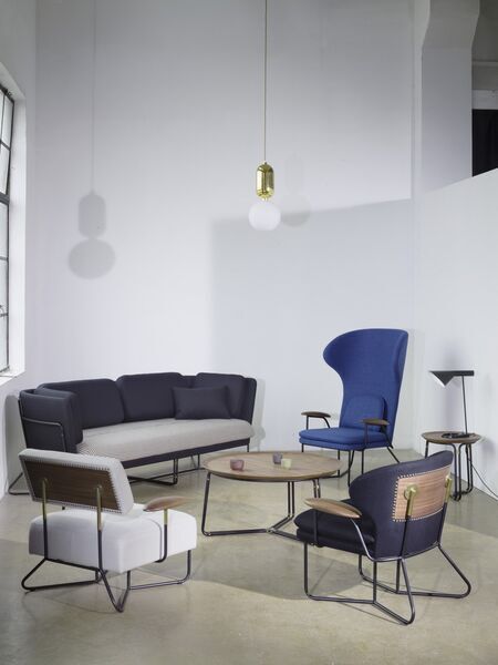 Chillax High bench armchair | blue, image 1 of 4