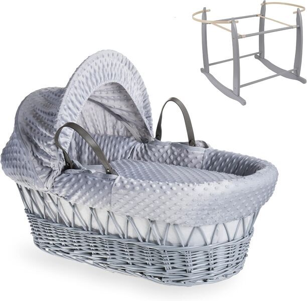 Clair de Lune Dimple Weidenkorb mit Ständer | grey 1