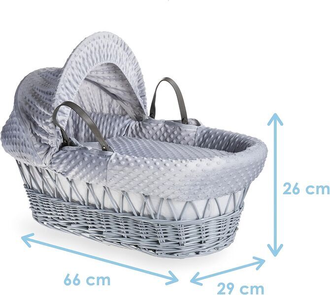 Clair de Lune Dimple Weidenkorb mit Ständer | grey 3