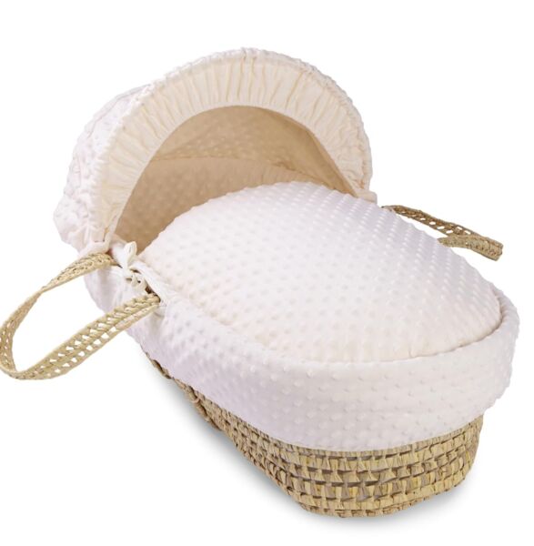 Clair de Lune Dimple Palm Moseskorb | beige, image 1 of 2