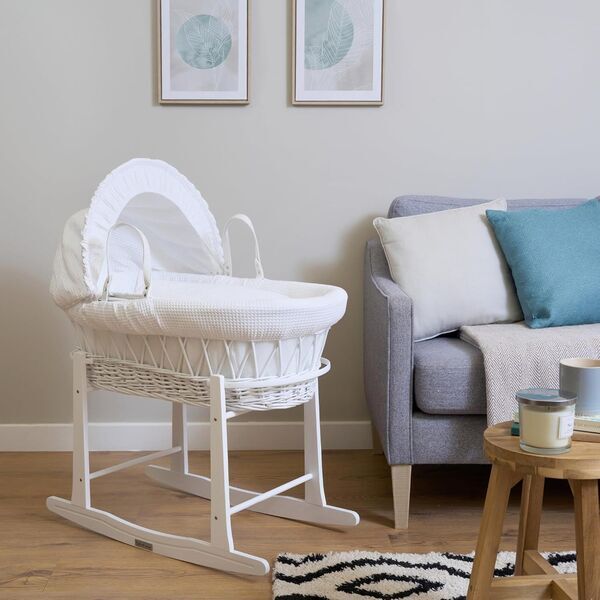Clair de Lune Standfuß Babykörbchen | white 3