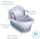 Clair de Lune Stars and Stripes Moseskorb | grey, thumbnail 1 of 2