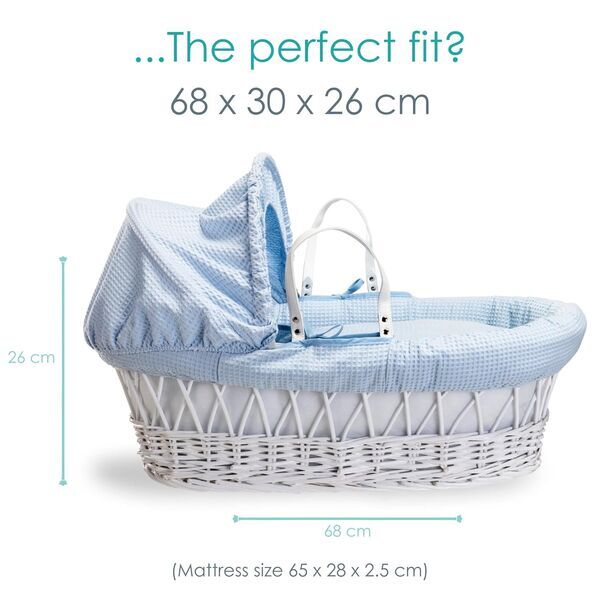 Clair de Lune Weidenkorb mit Schaukelständer | blue 2