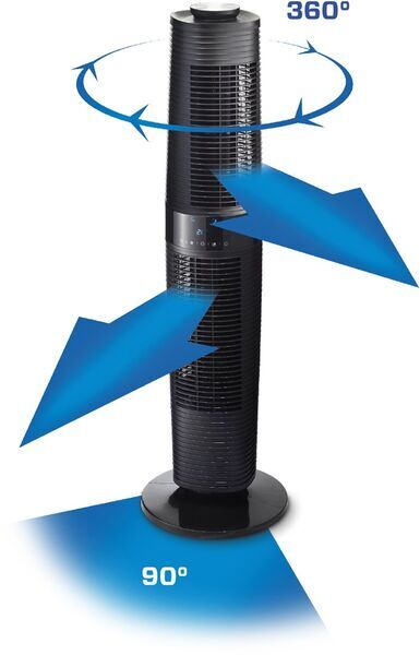 Clean Air Optima Design Turmventilator CA-406 | CA-406B | schwarz 2